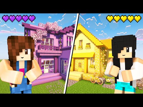 CASA ROXA vs CASA AMARELA (Desafios Minegirl)