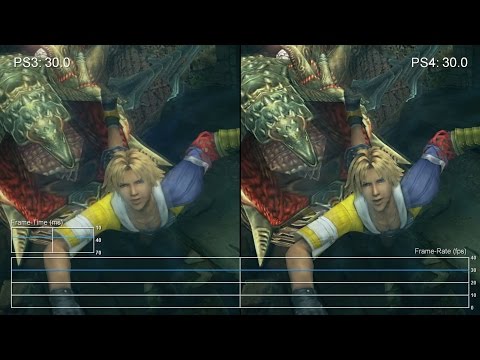 Final Fantasy X HD Remaster PS3 vs PS4 Gameplay Frame-Rate Test