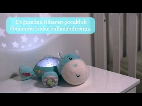 Naktslampiņa Muzikālā Fisher Price Cuddle Projection Soother Hippo CGN86