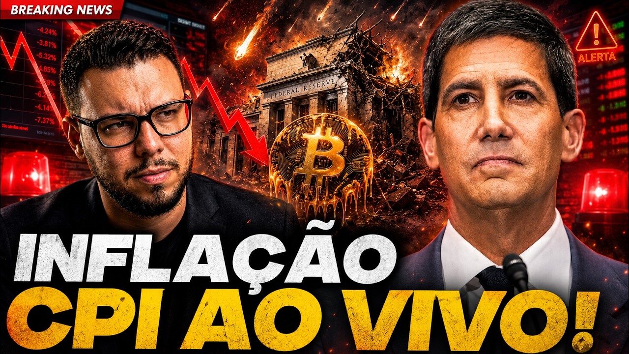 URGENTE! É HOJE INFLAÇÃO CPI AO VIVO: BITCOIN NA ZONA DE PERIGO
