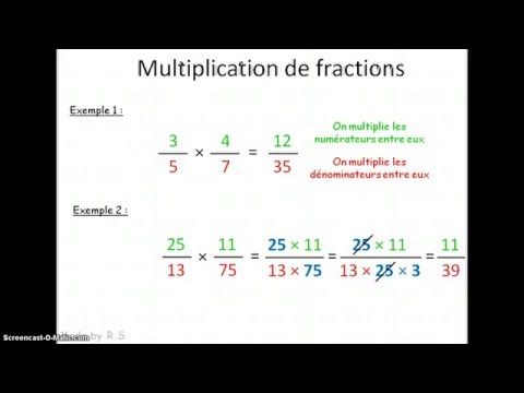 4e Multiplication de fractions
