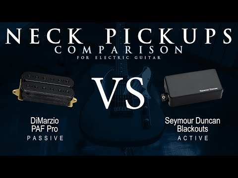 DiMarzio PAF PRO vs Seymour Duncan BLACKOUTS - Neck Guitar Pickup Comparison Tone Demo