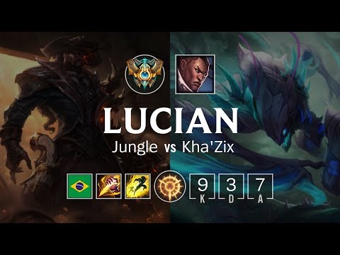 Lucian Jungle vs Kha'Zix - BR Challenger Patch 8.23