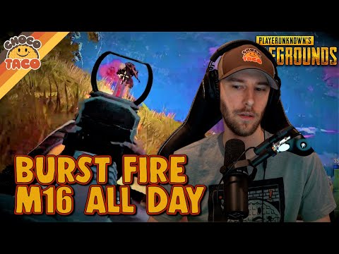 chocoTaco and WackyJacky Use Burst Fire M16s All Day - PUBG Duos Gameplay