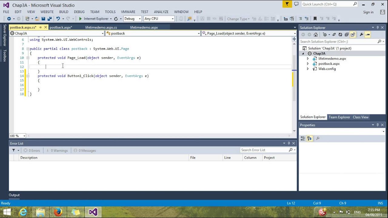 PostBack Event Problem