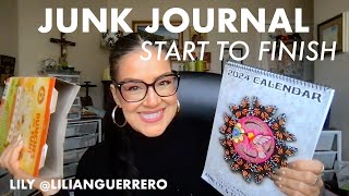 Start to Finish Junk Journal - Step by Step / Holiday Style