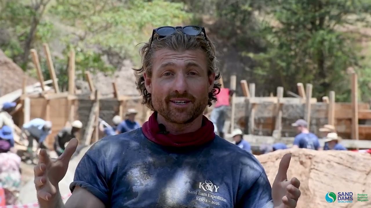 Sand dam expedition volunteer (and Koy Clothing co-founder) - Jimmy
