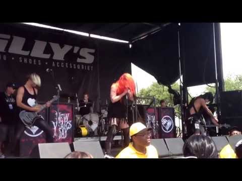 New Years Day-Angel Eyes live in Houston, TX Warped Tour 2013