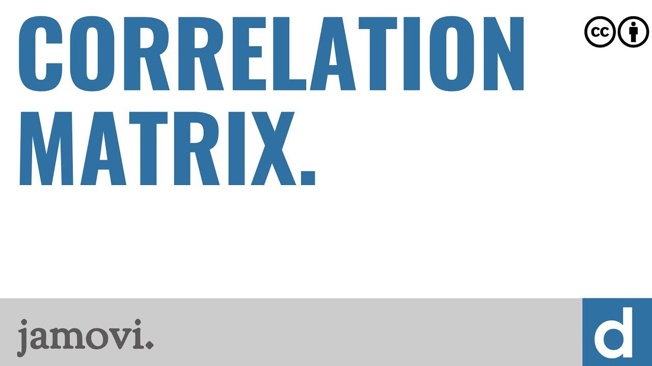 Correlation matrix — jamovi