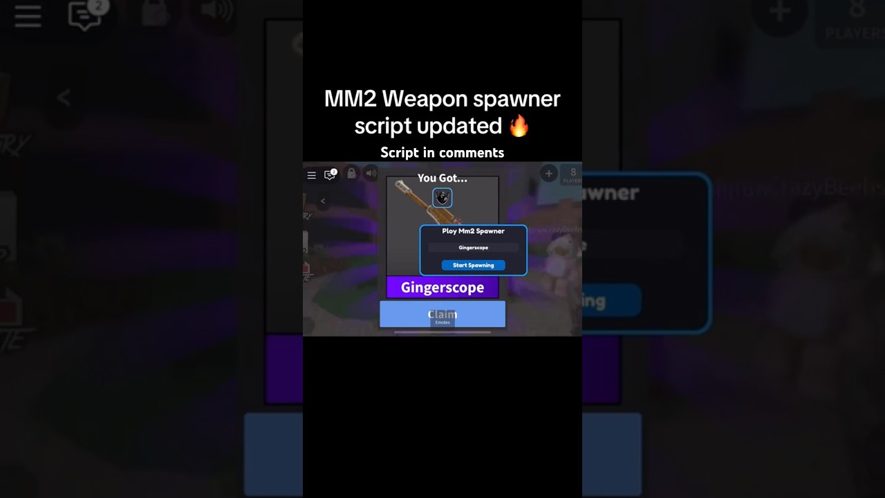 mm2 script exploit weapon spawner #roblox #delta  #murdermystery2 #robloxexploiting #mm2