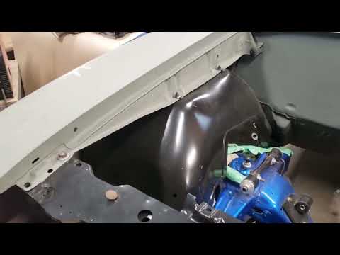 installing inner fender, 68-74 GTO  A-body