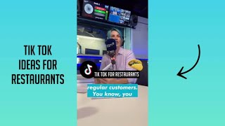How restaurants can create content for TIK TOK
