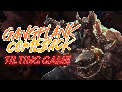 Tilted Gangplank Comeback | Full Top Lane Gameplay