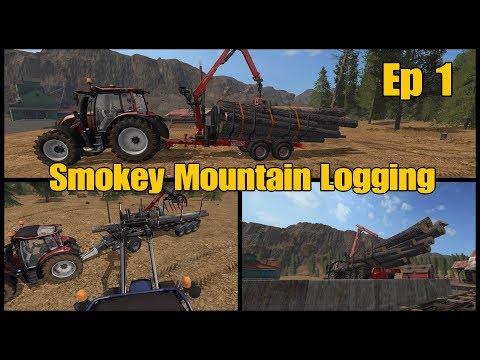 Let's Play Farming Simulator 17 PS4: Smokey Mountain Logging, Ep 1