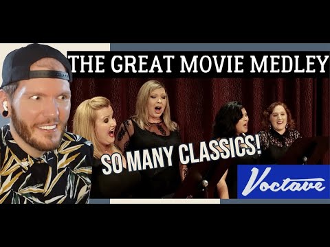 VOCTAVE The Great Movie Medley REACTION - First time hearing Voctave sing the classic scores! WOW!!