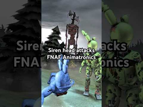 Siren Head Attacks FNAF Animatronics | Siren Head Funk Edit #fnaf #fivenightsatfreddys #sirenhead