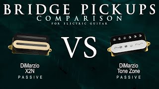 Video thumbnail for DiMarzio X2N vs TONE ZONE - Passive Bridge Guitar Pickup Comparison Tone Demo by Mike Stamper