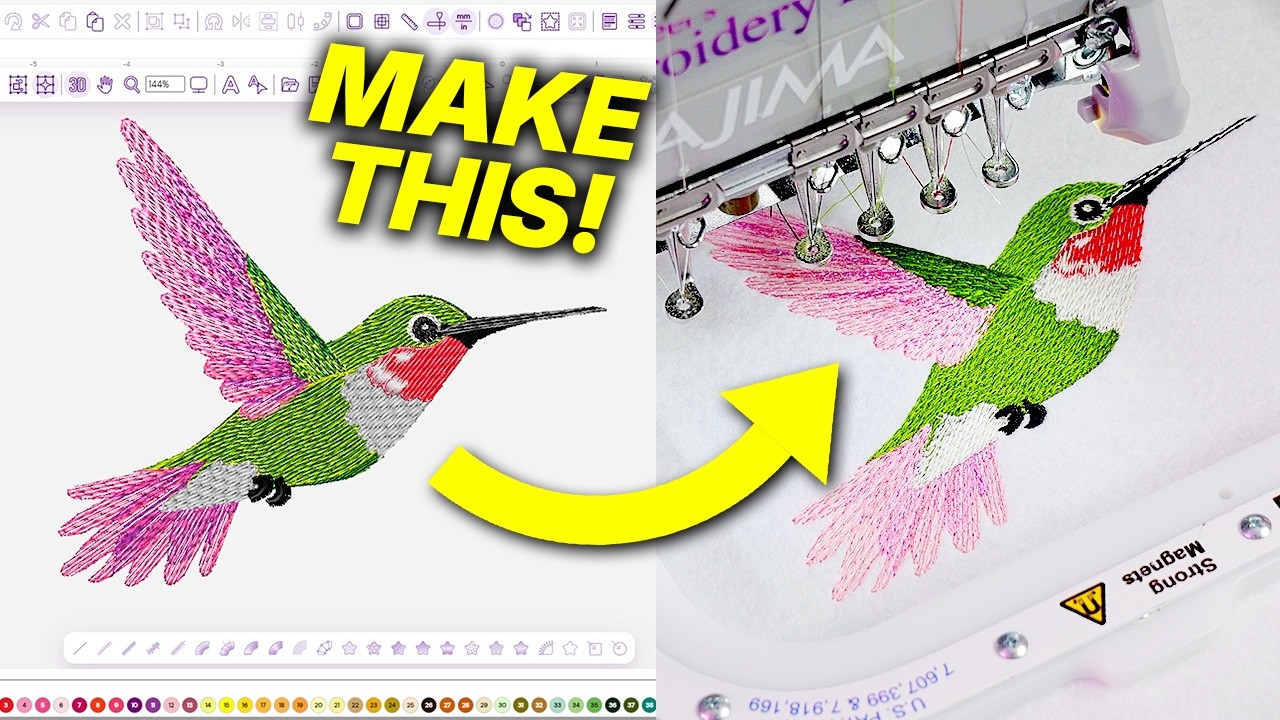 How to Digitize this STUNNING Embroidery Design | Step-by-Step for Beginners!