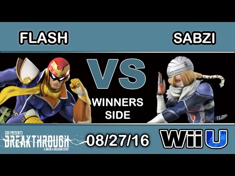 2GG: Breakthrough - Flash (Captain Falcon, Sonic) Vs. SCB | Sabzi (Sheik) Winners Side - Smash Wii U