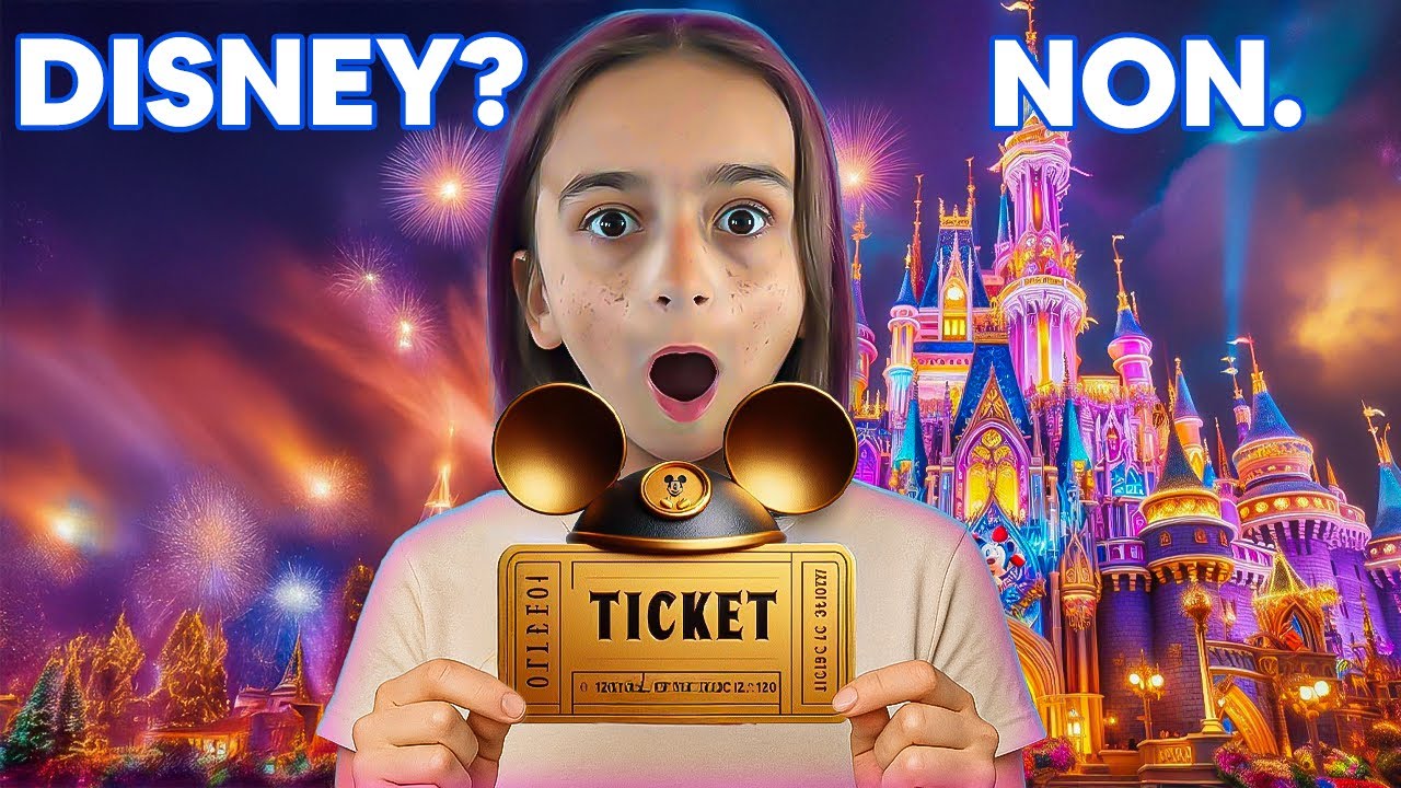 ELLE CROIT QU’ON PART À DISNEYLAND… (mais on va chez Mamie)