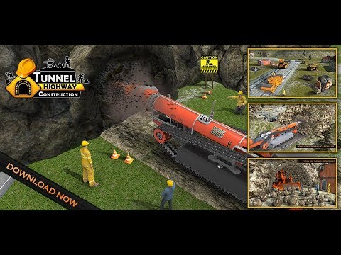 Tunnel Construction: Railroad Crossing Train Game Video