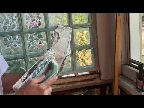 Installing glass block window