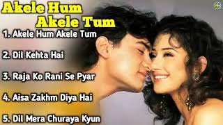 Akele Hum Akele Tum Movie All Songs  Aamir Khan & Manisha Koirala  musical world