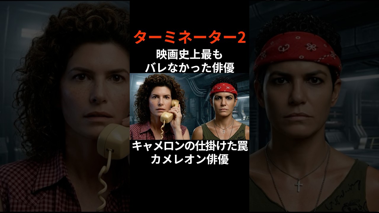 『ターミネーター2』映画史上最もバレなかった俳優！ジェームズ・キャメロンが仕掛けた「最高の罠」#film #movie #映画 #トリビア #雑学 #shorts