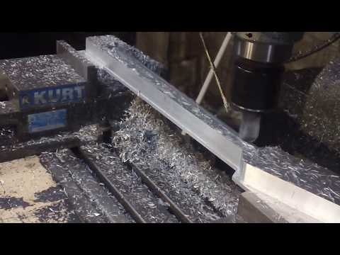 CNC machining an Aluminum Telecaster guitar neck part 2