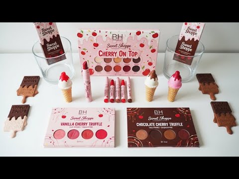 Cherry vs Chocolate - Mixing Makeup Eyeshadow Into Slime ASMR