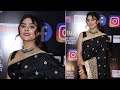 Priyanka Sharma Look Stunning In A Lovely Black Saree On The Red Carpet