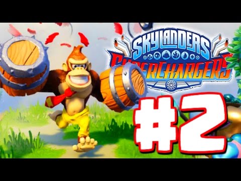 Skylanders Superchargers Gameplay Walkthrough Part 2  - Donkey Kong & Bowser - Chapter 4 5 6