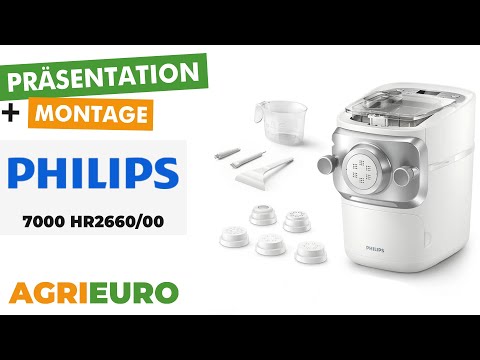 Produkt- und Montagevideo Philips Pasta Maker 7000 HR2660/00 - Elektrische Nudelmaschine 2 in 1