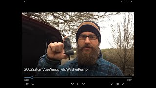 SATURN VUE WINDSHIELD WASHER PUMP REPLACEMENT