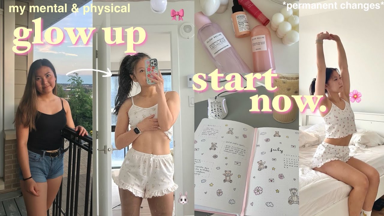 the *ULTIMATE GUIDE* to GLOWING UP 🌟 my glow up journey + *INTERNAL AND EXTERNAL* healthy routine