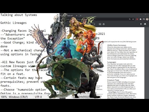 Future of D&D Races: UA Gothic Lineages