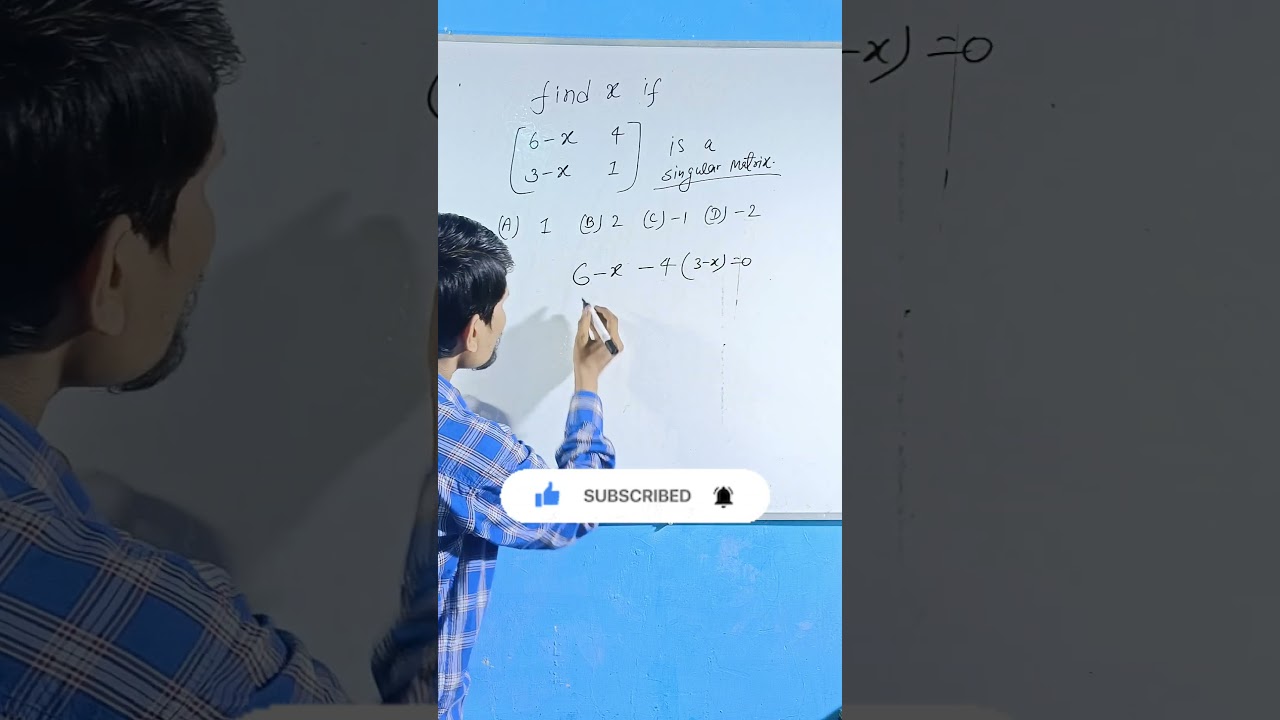 singular matrix | what is singular matrix #matrices #matrix #12thmaths #matricesclass12