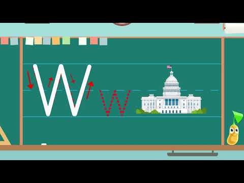 APRENDE A ESCRIBIR LAS LETRAS | LETRA Ww