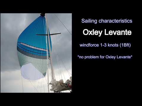 Sailing characteristics Oxley Levante 1-3 Knots wind 1 Beaufort _/)sailingtogo
