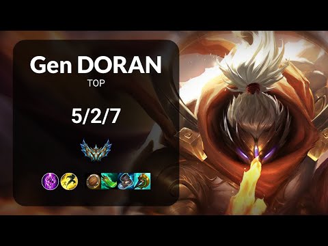 Gen Doran Jax vs Gragas TOP - KR CHALLENGER Patch 13.20