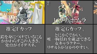 【H注意】お〇ぱいの大きさランキングTOP8【スマブラSP】