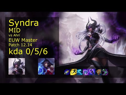 Rank 4 EUW Syndra Mid: Syndra vs Ahri