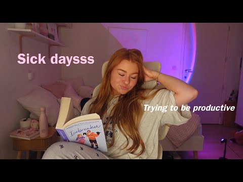 Cozy & productive sick day vlog 🤧🦠