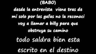 Cartel de santa la llamada con letra