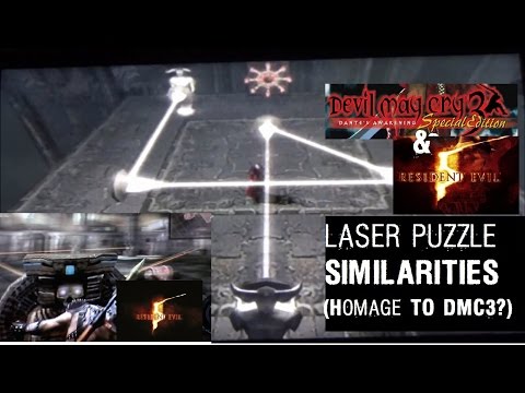 DMC3 & RE5 Laser puzzle similarities