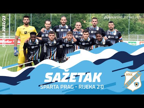 Pripremna utakmica: Sparta Prag - Rijeka 2:0 (sažetak, 2022./2023.)