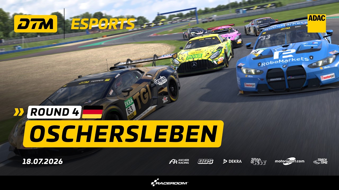 LIVE: DTM eSports Championship 2026 – Oschersleben 🏁🎮