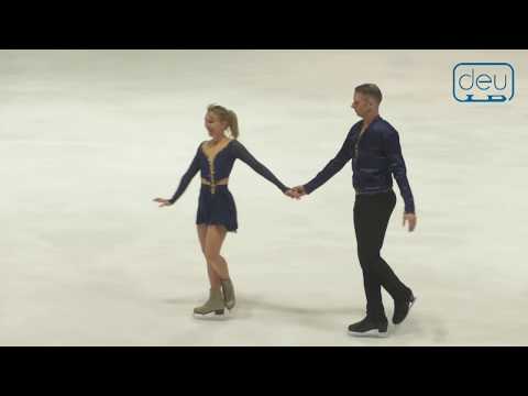 Andrea Lochno - Theo Fischer. Oberstdorf 2019. Interrmediate Pairs FS. 1st place