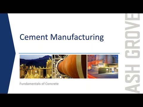 Cement Manufacturing 101 - MSCP Academy Webinar - May 2021