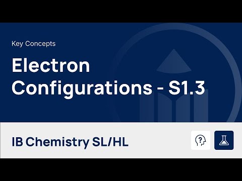 Electron Configurations [IB Chemistry SL/HL]